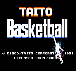 Taito Basketball (Japan) Title Screen